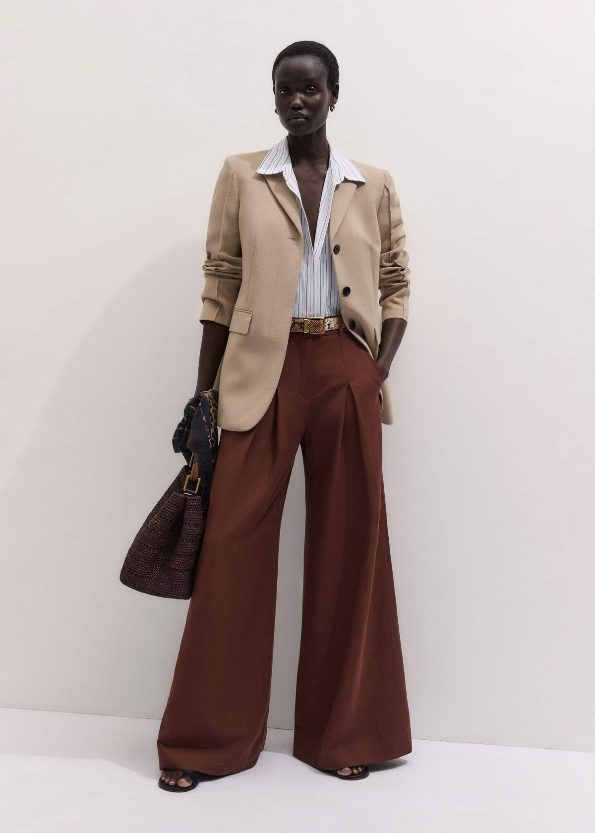 ME+EM Sand Slim Contour Blazer