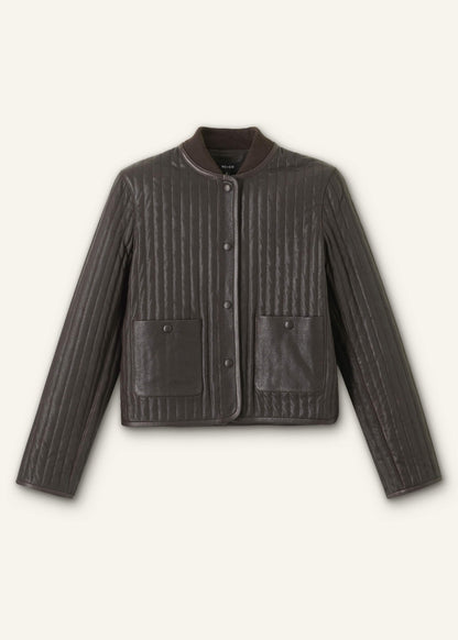 ME+EM Brown Quilted Weekend Jacket