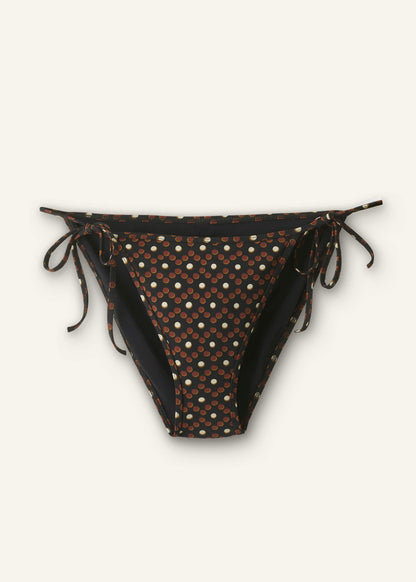 ME+EM Cinnamon Brown Side Tie Bikini Bottom