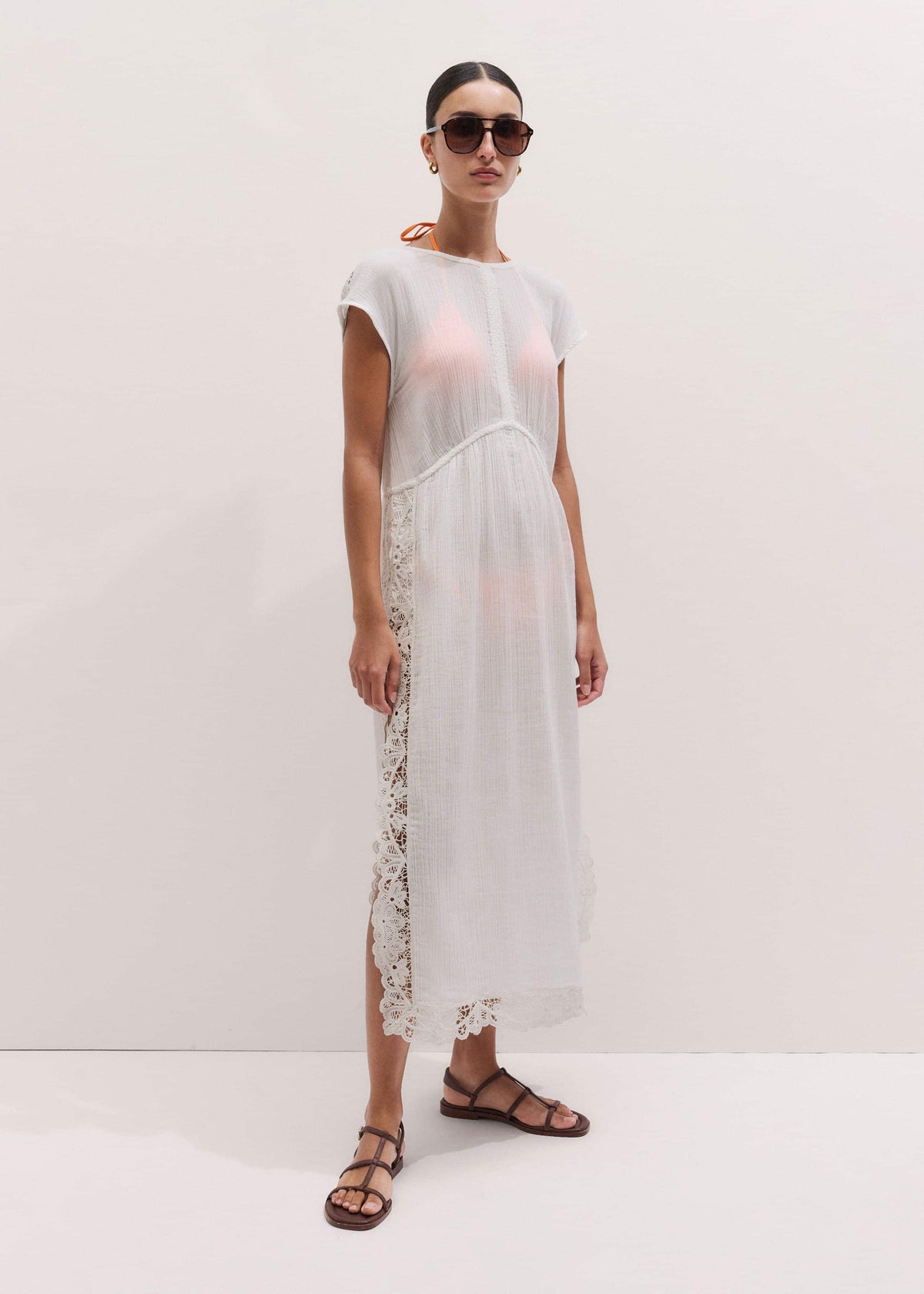 ME+EM White Maxi Beach Dress