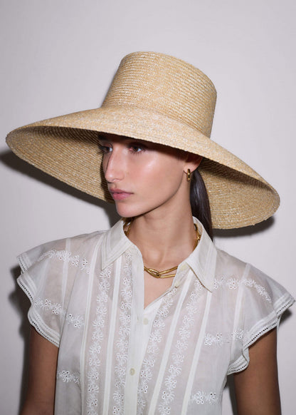 ME+EM Natural Maxi Wide Straw Hat