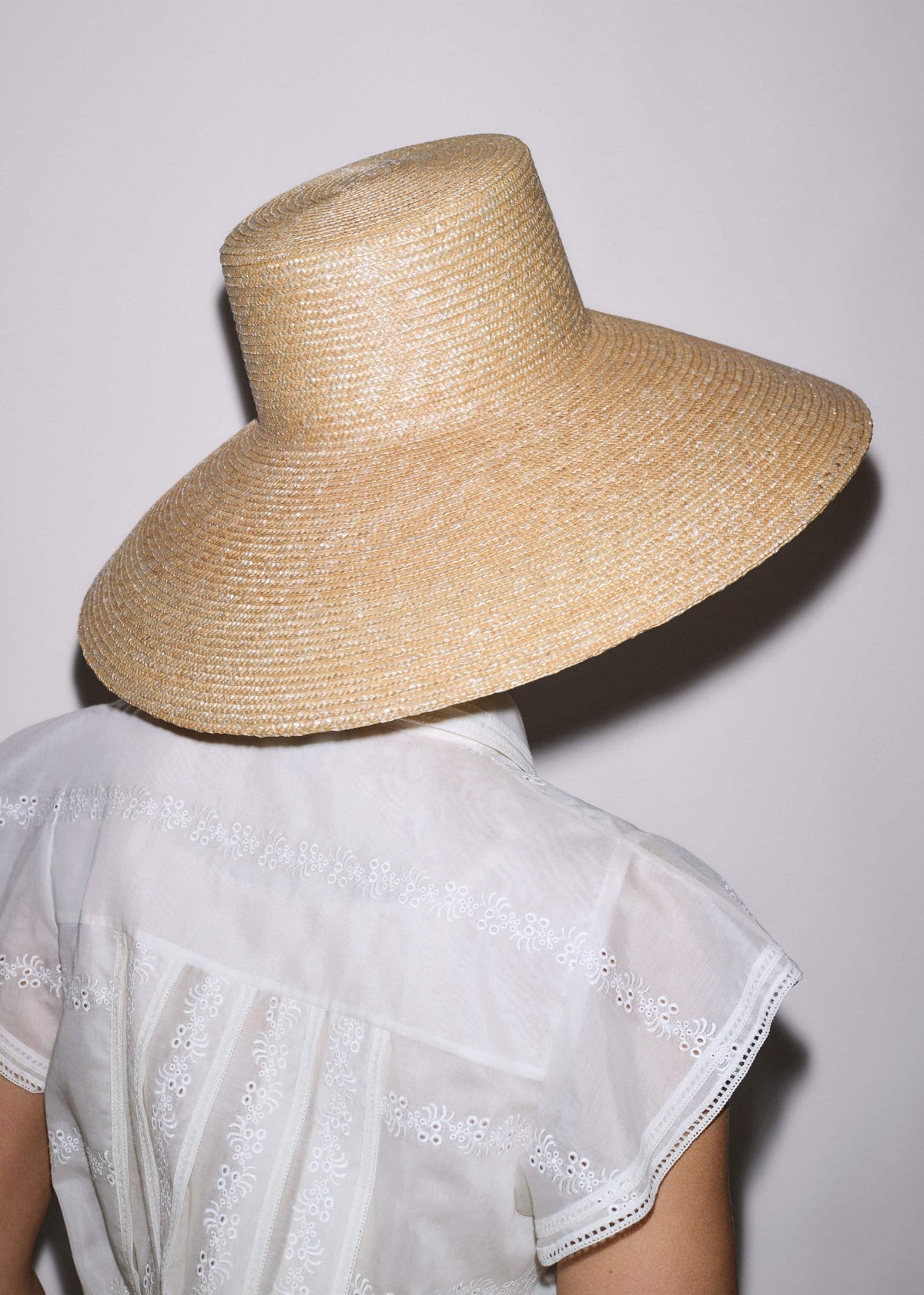 ME+EM Natural Maxi Wide Straw Hat