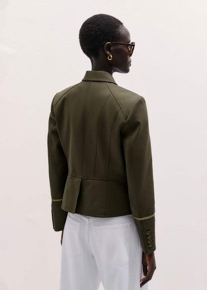 ME+EM Khaki Wear With Everything Fitted Utility Jacket