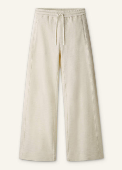 ME+EM Cream Wide-Leg Track Pant