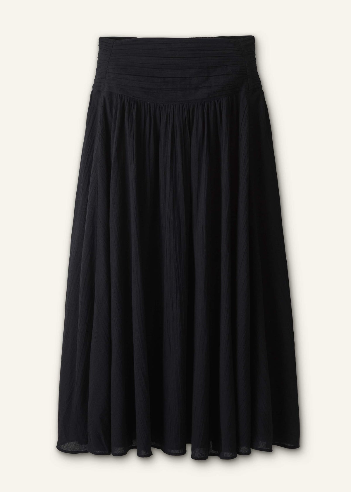 ME+EM Black Relaxed Maxi Skirt