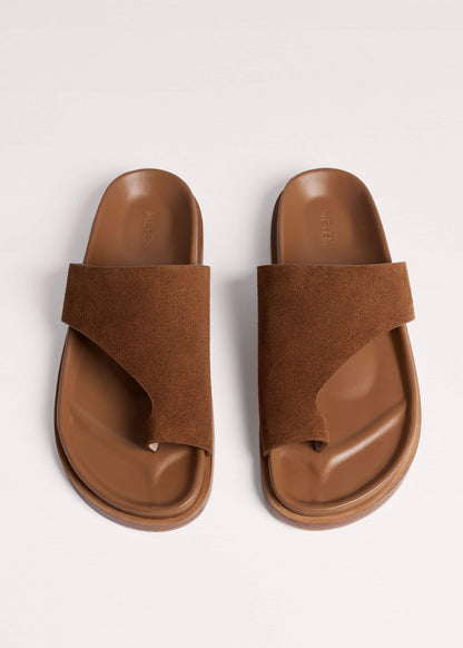 ME+EM Tan Brown Asymmetric Sandal