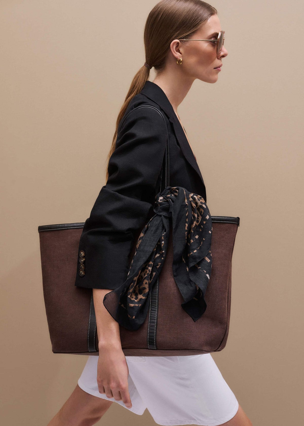 ME+EM Brown Reversible Tote