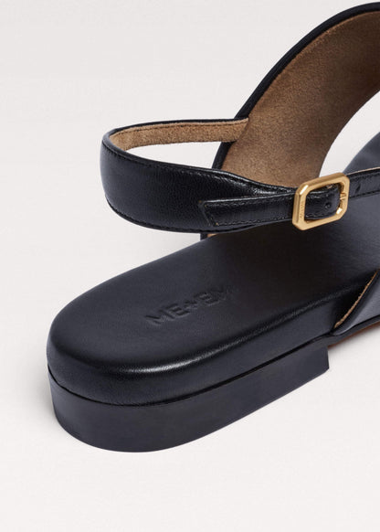 ME+EM Black Minimal Sandal