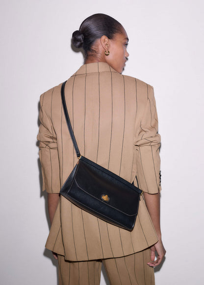 ME+EM Black Tailored Clutch Bag