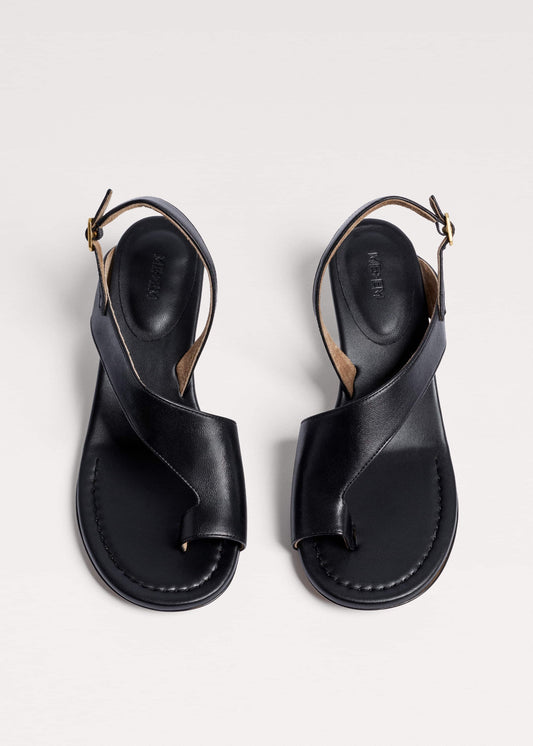 ME+EM Black Asymmetric Heel