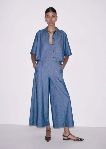 ME+EM Blue 2-in-1 Jumpsuit