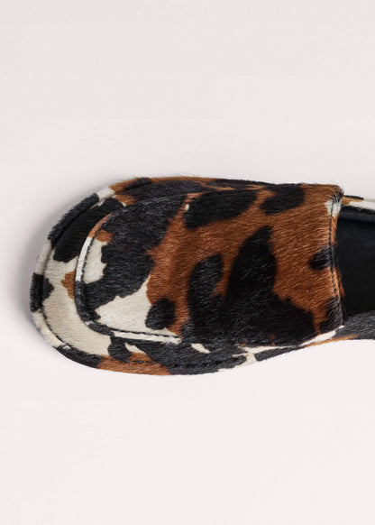 ME+EM Brown Cow Print Travel Loafer