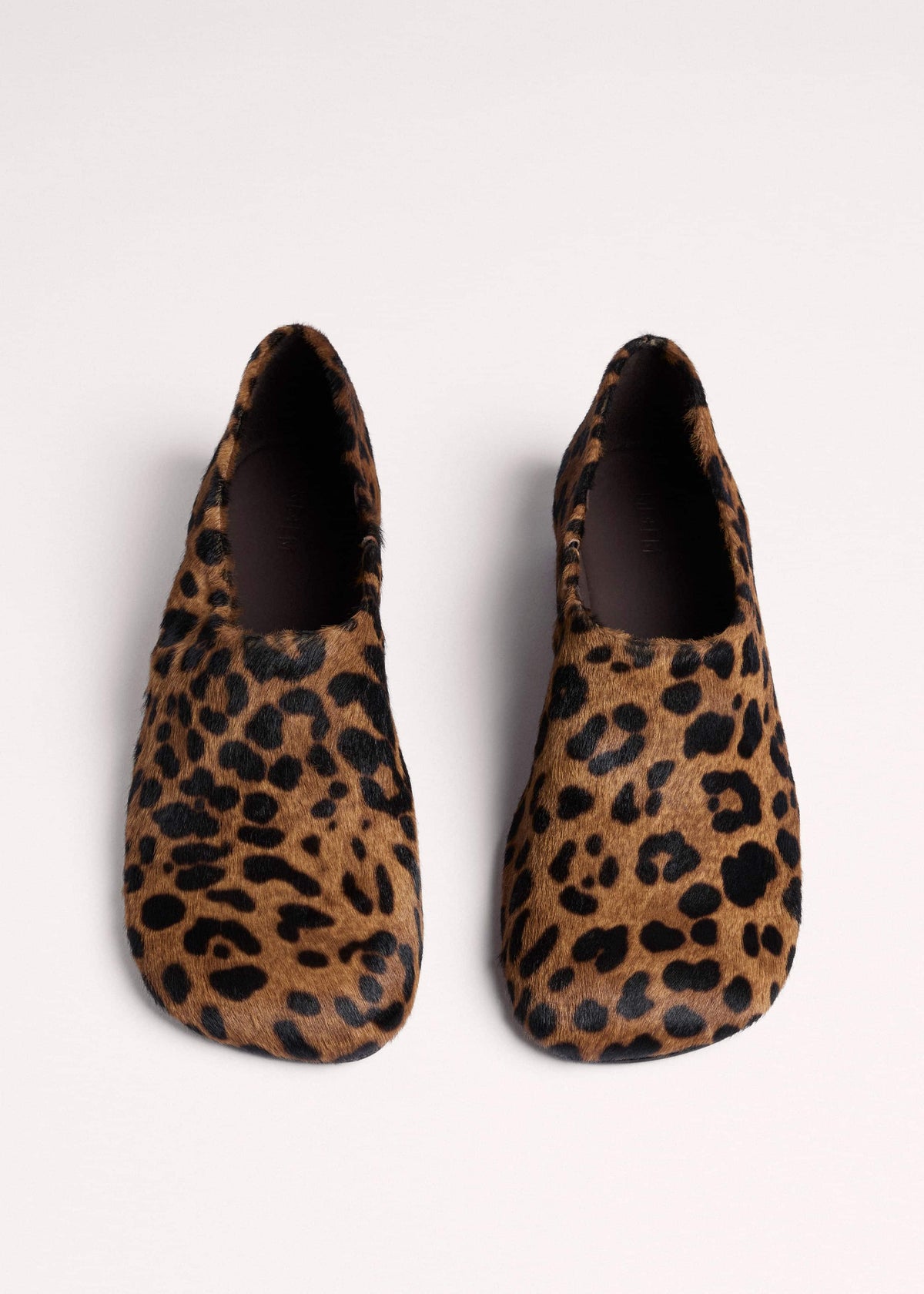 ME+EM Dark Brown Leopard Print Asymmetric Slipper