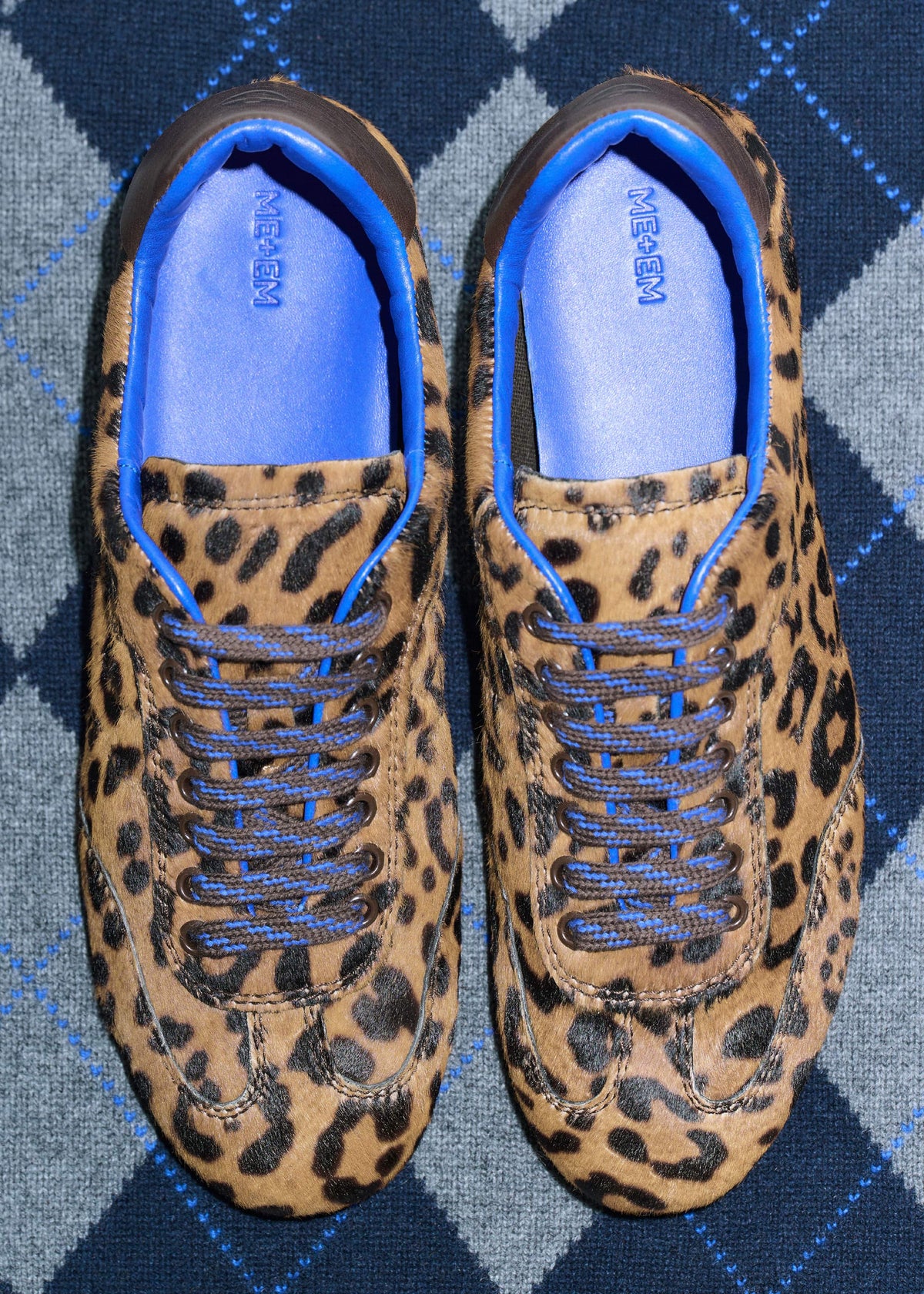 ME+EM Brown Leopard Print Retro Runner