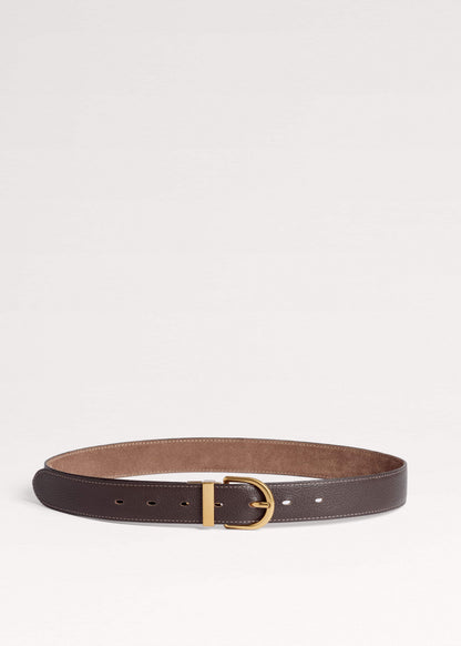 ME+EM Brown Classic Round Reversible Belt