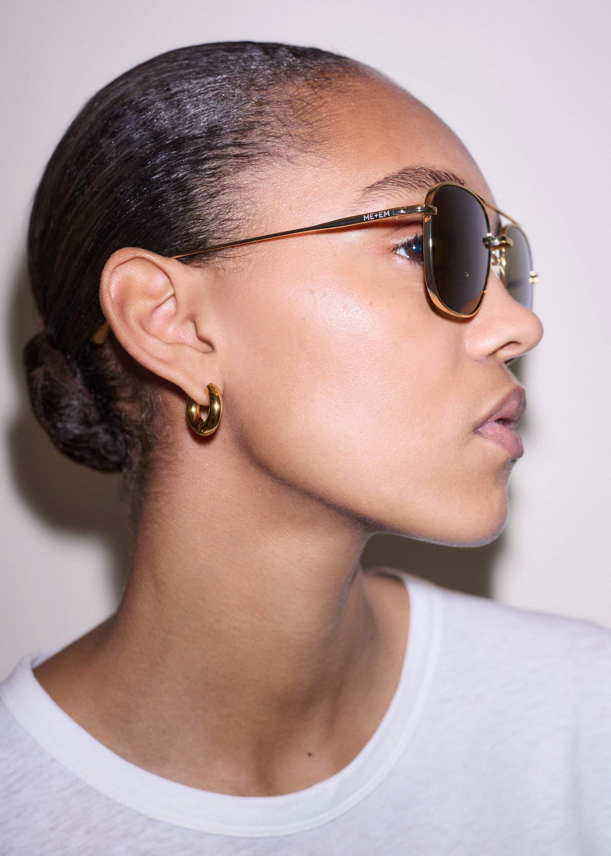 ME+EM Olive Aviator Sunglasses