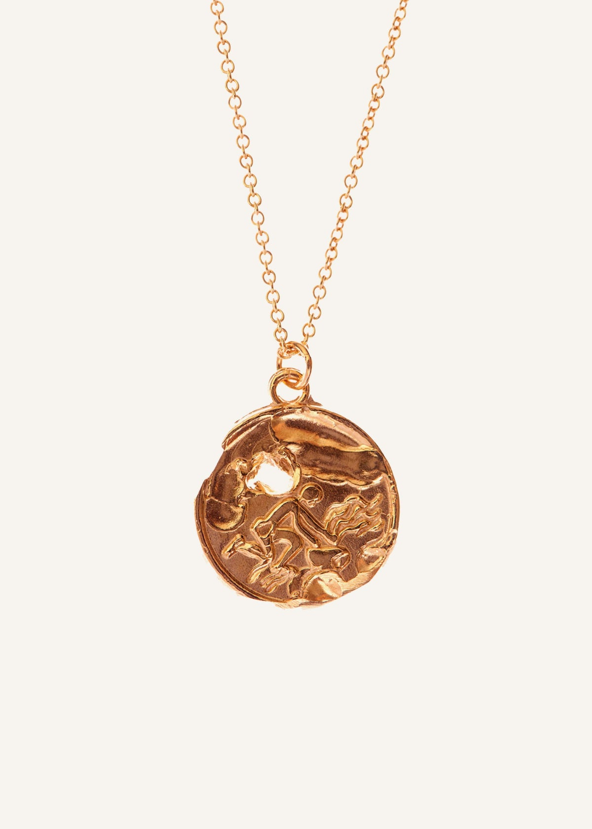 ME+EM Gold Aquarius Necklace